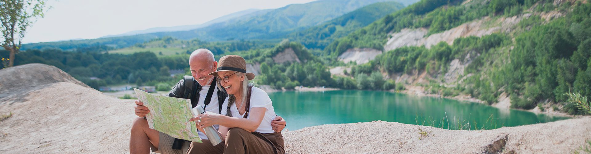 Ældre par på ferie